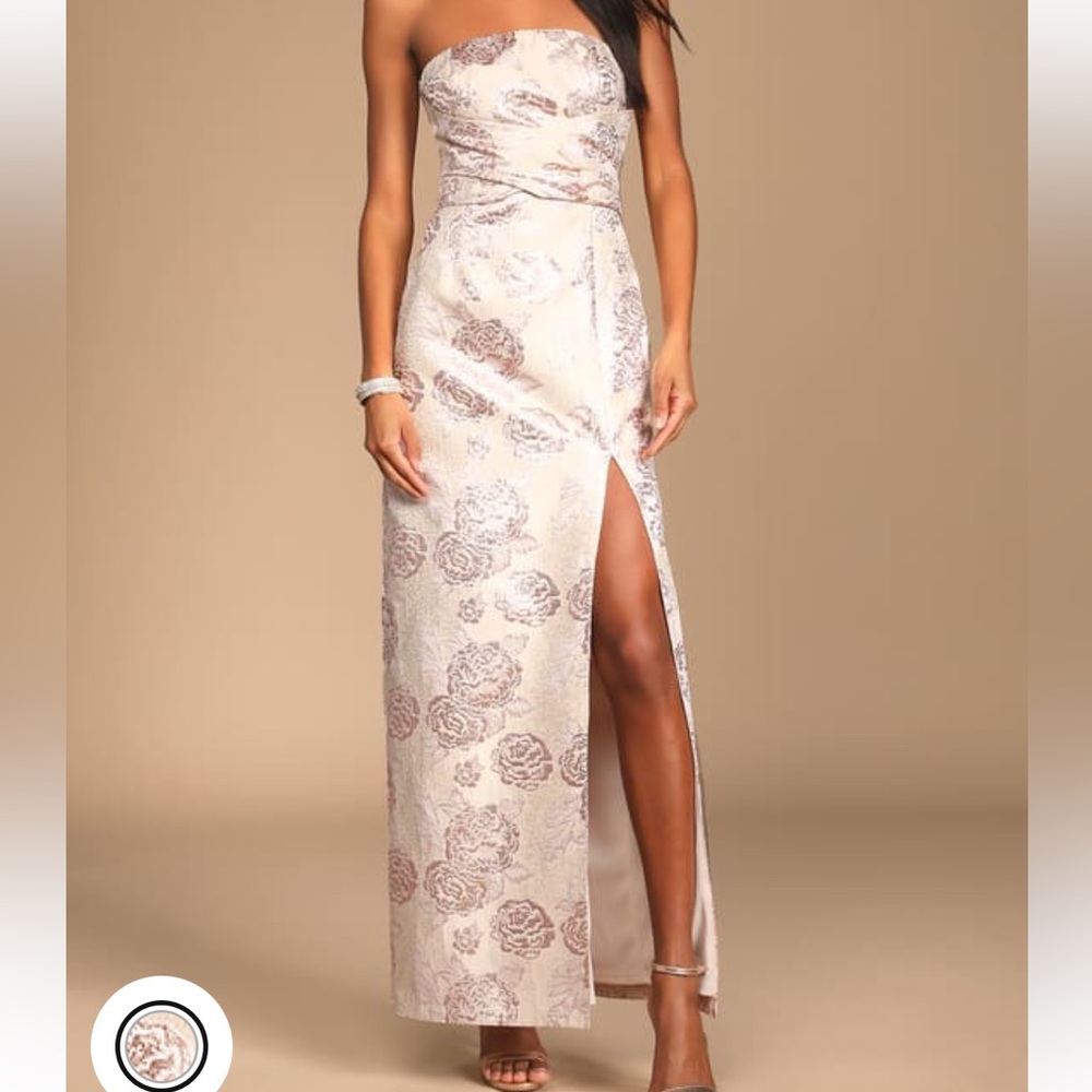 Lulus floral maxi dress